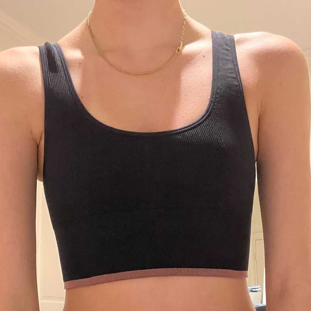 Outdoor Voices Black Workout Top